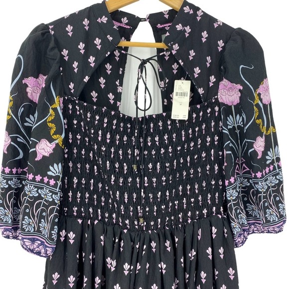 NEW Anthropologie Dasha Floral Midi Dress sz M - Picture 8 of 14